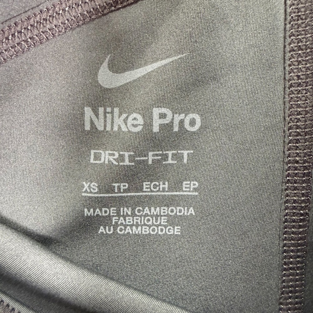 Nike Women Shorts Compression Grey Dri-FIT Pro 3 Inch Inseam XS - Picture 6 of 9